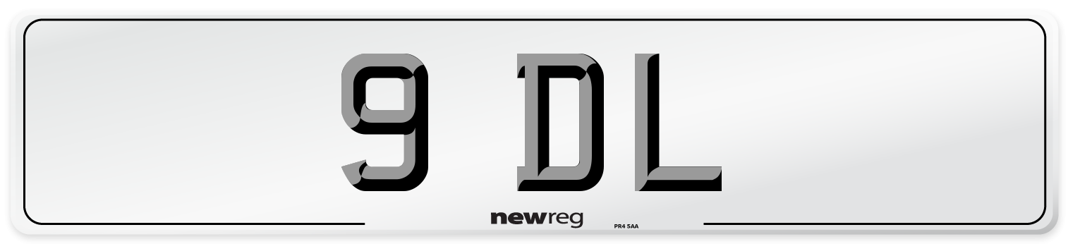 9 DL Number Plate from New Reg